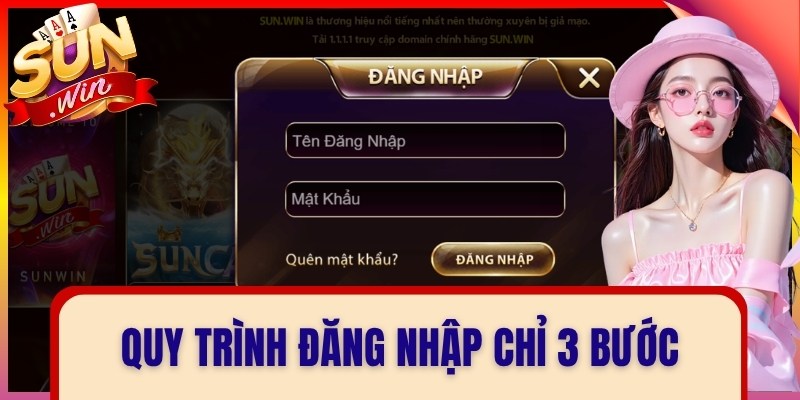 Quy trình đăng nhập chỉ 3 bước